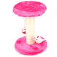 thumbnail image 3 of Small Pet Climbing Board Scratcher Cat House Hemp Rope Post Training Tool(Rose Red), 3 of 15