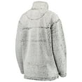 thumbnail image 3 of Women's Gray Chicago Bears Sherpa Quarter-Zip Pullover Jacket, 3 of 5