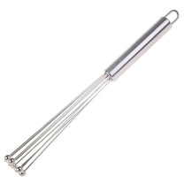 Zeiwohndc Rotary Hand Whisk Egg Beater Mixer Stainless Steel Manual Shaker for Kitchen