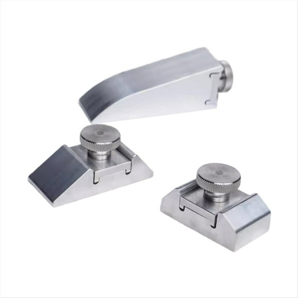 3 Soportes de Lija de Aleación de Aluminio para Lijar, Pinzas para Pulir Planos, Modelo de Bricolaje, Herramienta Manual para Lijar Papel de Lija.