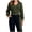 Army Green, variant on Sweater for Women Wrap Sweater V-Neck Long Sleeve with Belt Buckle Loose Fit Casual Pullover Top