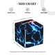 thumbnail image 4 of Balery Red And Blue Lightning Porta Pañuelos de Cuero con Estampado – Funda Moderna Cuadrada para Caja de Pañuelos, Dispensador 5x5x5'', 4 of 7
