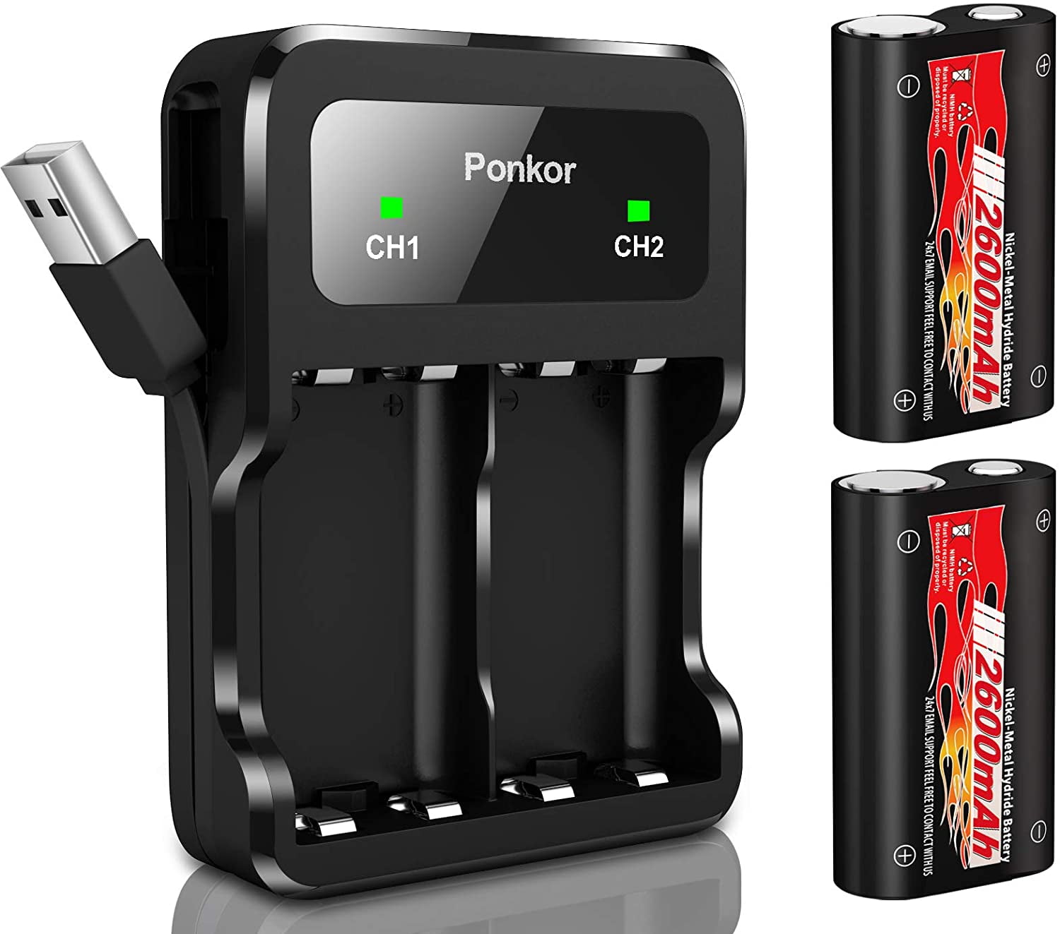 Xbox One Controller Battery 2500mAh, HighSpeed Charging Technology