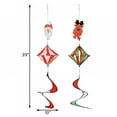 thumbnail image 2 of QJUHUNG Christmas Outdoor Hanging Decorations  Set of 6 Wind Spiral Windsock Spinner with Santa Claus Reindeer  Xmas Ornament for Indoor Outside Tree Porch Garden Front Yard Lawn, 2 of 6