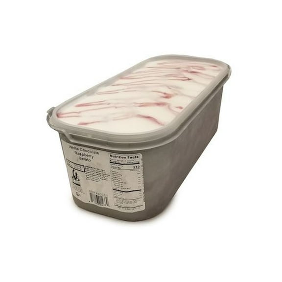 GS Gelato White Chocolate Raspberry Gelato, 4.31 Liter