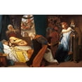 thumbnail image 2 of Frederic Leighton 24x17 Gold Ornate Framed and Double Matted Museum Art Print Titled - The Feigned Death of Juliet, 2 of 4