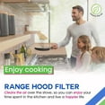 thumbnail image 3 of APPLAYERR Range Hood Filter 8in 2 Pack Aluminum Carbon for Ventline Vent Effective Grease Odor Smoke Removal Filtration, 3 of 9