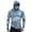 Blue, variant on Men Raglan Sleeve Hooded Sun Protection Top Camouflage Printed Pullover Lightweight Breathable Long Sleeve Outdoor Shirt