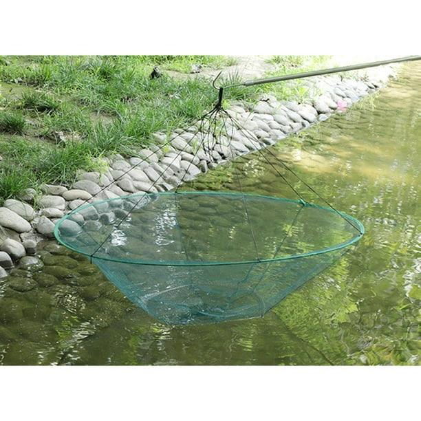 Abody Fishing Net Soft Silicone Fish Landing Net Aluminium Alloy Pole EVA  Handle with Elastic Strap and Carabiner Fishing Nets Tools Accessories for  Catching Fishes 