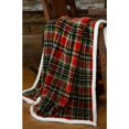 thumbnail image 4 of Manta Carstens Rust and Sage Plaid Sherpa 137 cm x 173 cm, 4 of 4