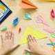 thumbnail image 4 of 4 tijeras para niños pequeños, tijeras de seguridad para niños, tijeras de seguridad de plástico para niños, tijeras de entrenamiento preescolar de dos colores para herramientas de corte, suministros, 4 of 5