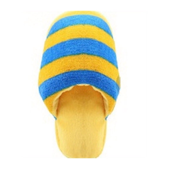 Pet Plush Talking Slippers Teething Toy for Dogs, Yellow Squeaky Chew Toy for Puppy Teeth Cleaning and Entertainment