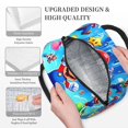 thumbnail image 6 of Lsque Mario Print Lunch Bag, Insulated Lunch Box, Small Leakproof Cooler Food Lunch Containers Reusable High Capacity Lunch Tote Bags for Work, Travel, Outdoor, 6 of 8