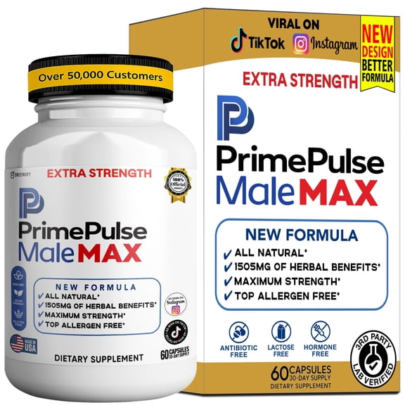 GreenVify PrimePulse Male Max Premium Dietary Supplement for Men