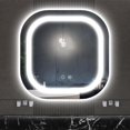 thumbnail image 1 of OUSIMY 24"" x 24"" LED Bathroom Mirror, 3 Colors Temperature & Dimmable Wall Mirror, Backlit + Front Lit, Anti-Fog Lighted Vanity Mirror, Memory Waterproof Lighted Bathroom Mirrors, White, 1 of 8