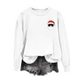 thumbnail image 6 of Enjoytime Womens Sweatshirts Cute Printed Crewneck Long Sleeve Pullover Tops Christmas Vacation Casual Sweatshirt White L, 6 of 6
