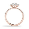 thumbnail image 3 of 1-3/4 Carat T.W. Diamond Flower-Shape Cluster 14kt Rose Gold Engagement Ring, 3 of 4