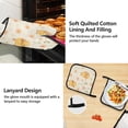 thumbnail image 4 of Cute Duck with Backpack 5 Pcs Kitchen Set Heat Resistant Oven Mitts and Non-Slip Pot Holders with Adjustable Cooking Apron, 4 of 6