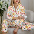 thumbnail image 6 of Sikiie Afternoon Tea Women's Long-Sleeve Shirt and Full-Length Bottom Pajama Set (s-xxl)-Medium, 6 of 7