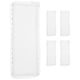 thumbnail image 4 of 5pcs DIY Cross Stitch Bookmark Kit with Lace Edge, Blank Embroidery Fabric White Polyester Material Handmade Craft Bookmark for Book Lovers, 4 of 4