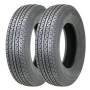 Set of 2 FREE COUNTRY Heavy Duty Trailer Tires ST 205/75R14 8PR Load
