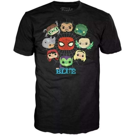Funko Marvel Collector Corps Spider-Man Blue T-Shirt (X-Large)