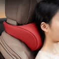 thumbnail image 6 of Car Headrest Neck Pillow, Ergonomic Cushion with Adjustable Straps Automotive Neck Support, Breathable Cloth Headrest Pillow for Cars, SUVs, Trucks, Office Chairs, 10.63 x 6.30 in, Red, 1 Pack, 6 of 7
