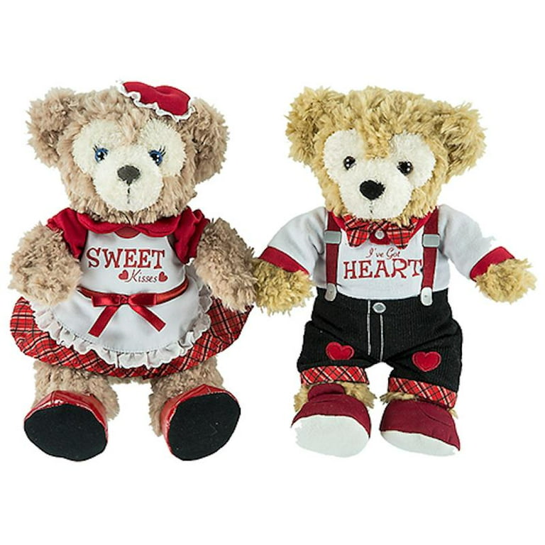 Disney Parks Valentine's Day Duffy Bear And ShellieMay Plush Set