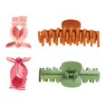 thumbnail image 2 of Paquete de 6 pinzas de garra grande de 4,33 pulgadas, pinzas de pelo mate gigantes para mujeres y niñas, pinzas de pelo de mandíbula grande de 6 colores, sujeción fuerte para cabello grueso Sailing Electrónica, 2 of 4