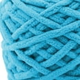 thumbnail image 2 of Hilo de lana grueso Soledad tejido a mano tubular para fabricación de alfombras Azul, 2 of 9