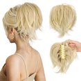 thumbnail image 4 of Voluminous Messy Hair Bun Clip Messy Bun Hair Tie Short Ponytail Extension for Day and Night Wear, 4 of 9