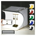 thumbnail image 1 of 2LED Lightbox Light Box Mini Photo Studio Box 1100LM Photography Box Light Studio Shooting Tent Box Kit &6 Color Backdrops ,Easy to Use, 1 of 5