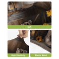 thumbnail image 4 of Vintage Western Bar Stool Covers Set of 4, Countryside Sunflowers Wooden Retro Stretch Washable Bar Chair Covers with Backs, Removable Pub Counter Height Chair Cover for Kitchen Dining Room Cafe, 4 of 7