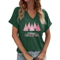 thumbnail image 1 of T-Shirt Imprimé à Manches Courtes et Col Rond pour Femmes, Doux, Respirant, Décontracté, Confortable pour Usage Quotidien et Diverses Occasions, 1 of 4