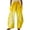 Yellow, variant on kaondbfi Spring Fall Daily Essentials Clothing Lady's Four Pocketed Double Printed Casual Pants Summer Casual Pants for Women
