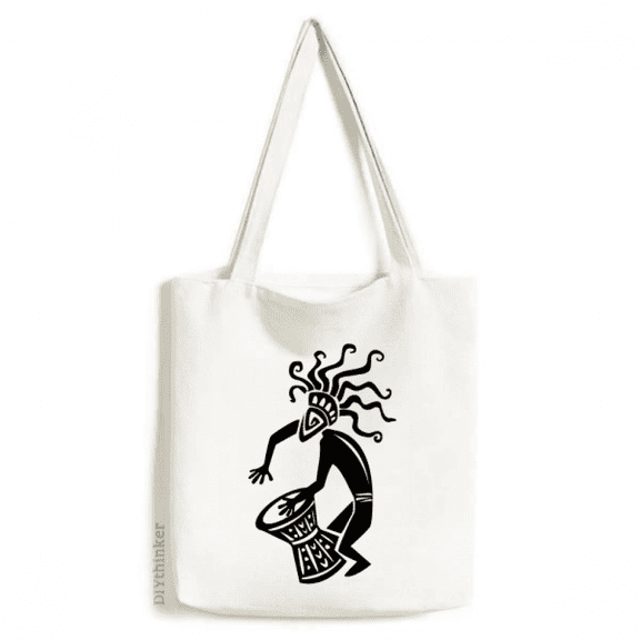 Ancient Egypt Decorative Art Pattern Tote Canvas Bag Shopping Satchel Casual Handbag