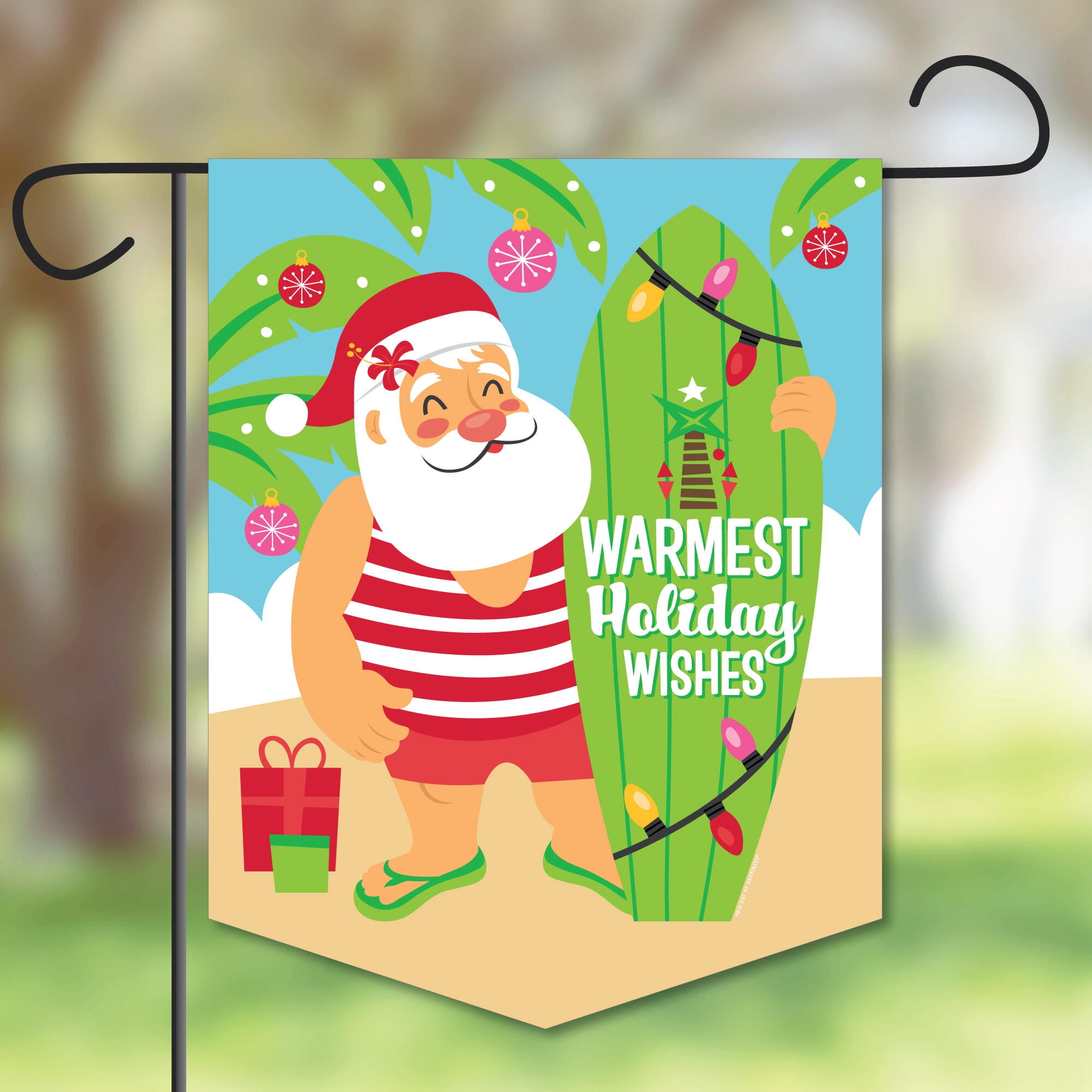 Big Dot of Happiness Tropical Christmas - Outdoor Lawn and Yard Home  Decorations - Beach Santa Holiday Party Garden Flag - 12 x 15.25 inches -  Walmart.com