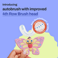 thumbnail image 5 of AutoBrush Manual Kids U Shaped Toothbrush with Soft Nylon Bristles (Double-Sided), Ages 9-12, Butterfly, 5 of 8