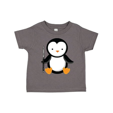 

Inktastic Flute Penguin Music Gift Toddler Boy or Toddler Girl T-Shirt