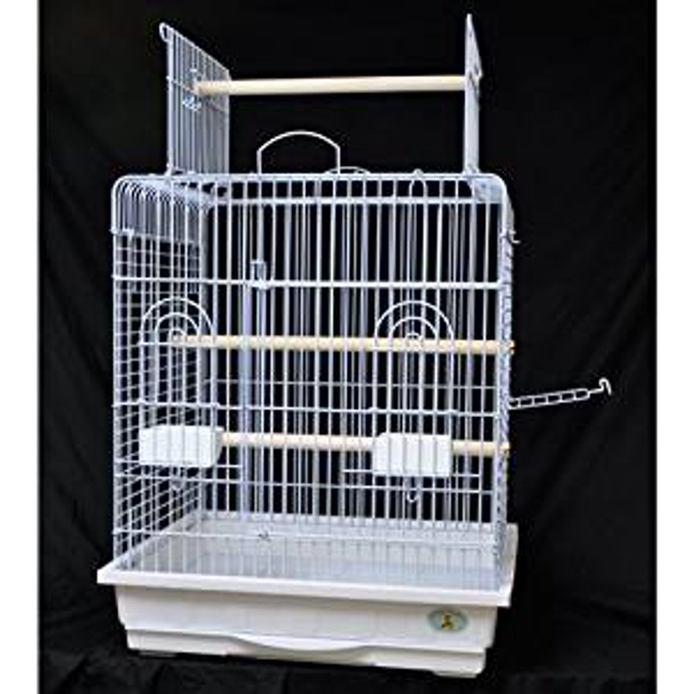 Kings Cages ES 2521 P Parrot Bird Cage 29X25X21 (White.)