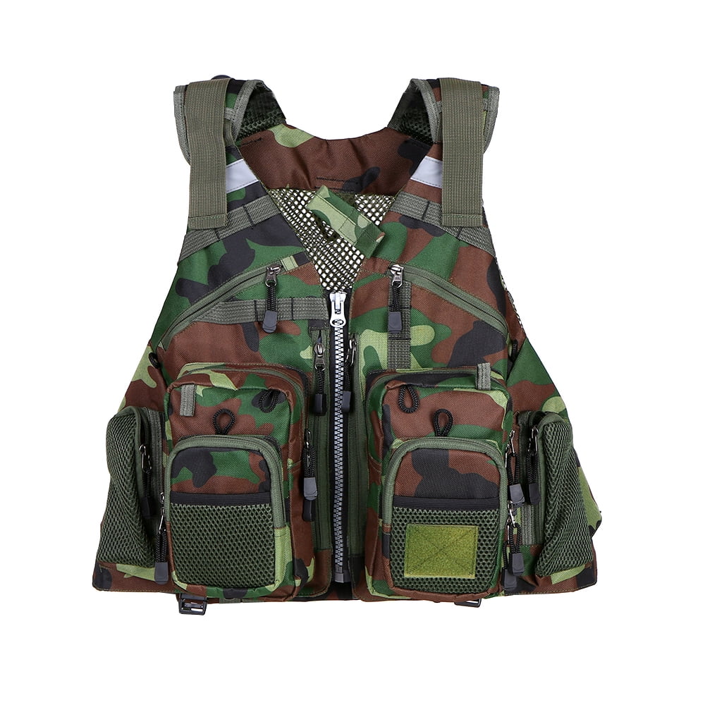 Fly Fishing Vest Pack Multi Pocket Waistcoat Breathable Fishing Life Jacket New 