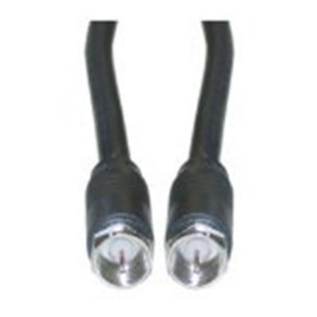 CableWholesale  RG6 F Coaxial Cable - Black - 6 ft.