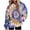 Purple, variant on BiZtdJrK Trendy Sweatshirts for Women Tie Dye Long Sleeve Casual Hooded Sweatshirt Drawstring Regular Fit Hoodie Pullover with Kangaroo Pocket Light Blue XXL