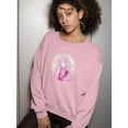 thumbnail image 2 of Anime Girl W Bunny Ears Sweatshirt Women -Image by Shutterstock, Female 3X-Large, 2 of 4