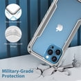 thumbnail image 3 of Allytechgroup Clear Case for iPhone 15 Pro, Slim Lightweight Hard PC Anti Yellowing Support Wireless Charging Shockproof Magnetic Back Cover for iPhone 15 Pro Women Men, Gray, 3 of 8