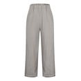 thumbnail image 2 of Womens Pants Women's Spring and Summer Casual Cotton and Linen Long Pants Casual Pants Women, 2 of 5
