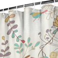 thumbnail image 4 of Romantic Tropical Shower Curtain - Dreamy Exotic Flowers and Leaves, 72x84 Inches, 4 of 5