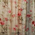 thumbnail image 3 of Balmoral Floral Print Tailored Panel Curtain 48-Inch-by-84-Inch - Red/Yellow, 3 of 3