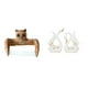 thumbnail image 1 of Porta rollo de papel higiénico y organizador de toallas con forma de búho y cisne, con elegante escultura de cerámica de animal para la decoración del, 1 of 8