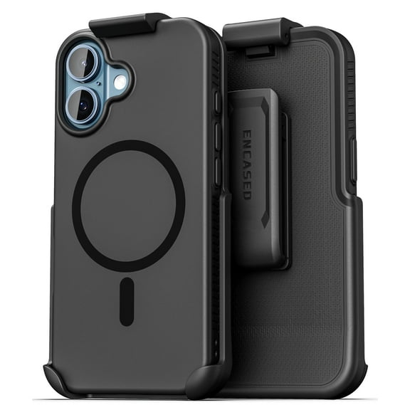 Encased SlimShield for iPhone 17 Belt Clip Case with Phone Holster (Compatible with MagSafe) Matte Black
